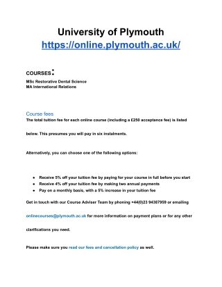 University of Plymouth