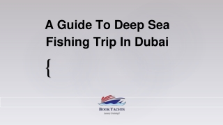 A Guide To Deep Sea Fishing Trip In Dubai