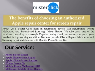 The benefits of choosing an authorized Apple repair center for screen repair