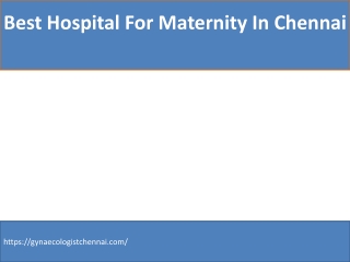 best hospital for maternity in chennai