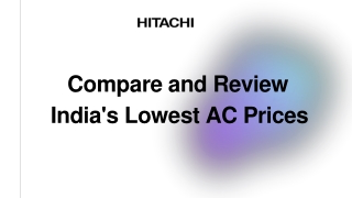 Compare and review India's lowest AC prices