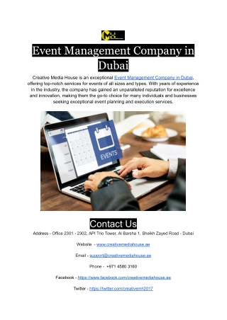 Event Management Company in Dubai