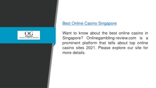 Best Online Casino Singapore Onlinegambling-review.com