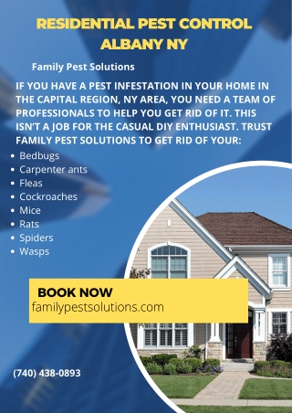 Residential Pest Control Albany NY