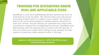 The best ever method to fix QuickBooks Error 6094