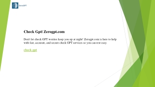 Check Gpt Zerogpt.com