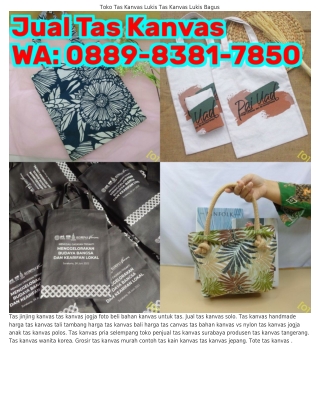 Ö88ᑫ•838I•ᜪ85Ö (WA) Harga Tas Kanvas Goodie Bag Tas Selempang Kanvas Korea