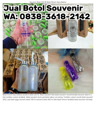 ౦8౩8.౩6I8.ᒿIᏎᒿ (WA) Produsen Botol Plastik Souvenir Botol 400 Ml