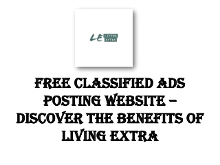 Free Classified Ads Posting Website