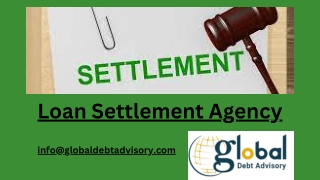 Loan Settlement Agency