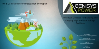 HV & LV infrastructure installation and repair