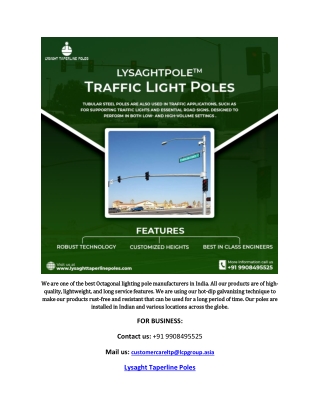 Best street light poles manufacturer and supplier