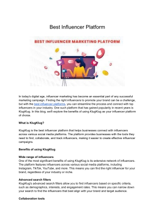 Best Influencer Platform