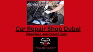 Car Repair Shop Dubai