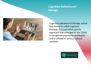 Cognitive Behavioral Therapy: Rewiring Your Mind for Positive Change
