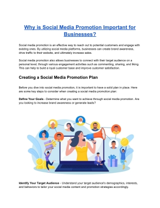 Why is Social Media Promotion Important for Businesses?