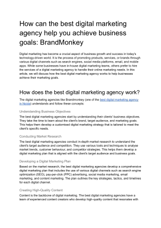 Best Digital Marketing Agency In Noida - Brandmonkey