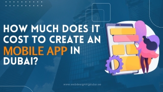 How Much Does It Cost To Create An Mobile App In Dubai