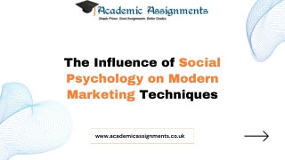 The Influence of Social Psychology on Modern Marketing Techniques