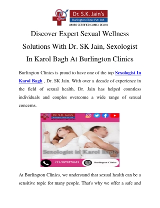 Sexologist in Karol Bagh Call -9870270621