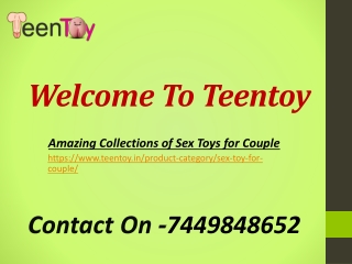 Sex Toys for Couple in India