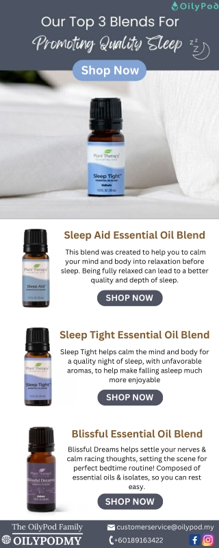 Top 3  Essential Oil Blends | Oilypod