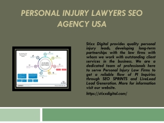 Personal Injury Lawyers SEO Agency USA