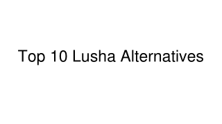 Top 10 Lusha Alternatives