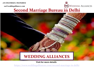 Second Marriage Bureau in Delhi NCR