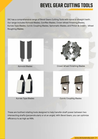 BEVEL-GEAR-CUTTING-TOOLS EXPORTERS