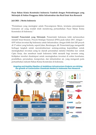 Pasar Bahan Kimia Konstruksi Indonesia