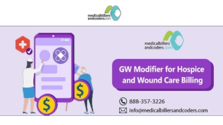 GW Modifier for Hospice and Wound Care Billing