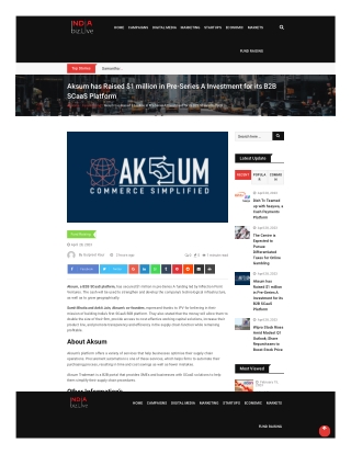 indiabiz-live-aksum-has-raised-1-million-in-pre-series-a-investment-for-its-b2b-scaas-platform-