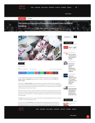 indiabiz-live-the-centre-is-expected-to-pursue-differentiated-taxes-for-online-gambling-