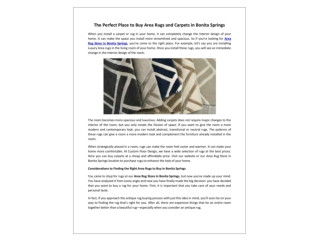 The Perfect Place to Buy Area Rugs and Carpets in Bonita Springs