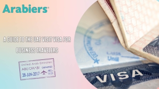 A Guide to the UAE Visit Visa for Business Travelers