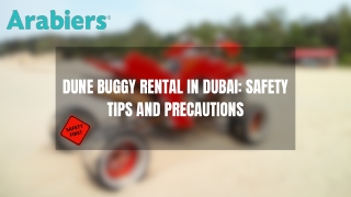 Dune Buggy Rental in Dubai Safety Tips and Precautions