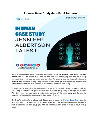 iHuman Case Study Jennifer Albertson