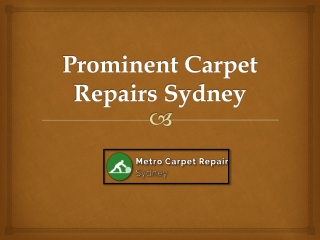 Hire Professionals For Carpet Repairs Sydney