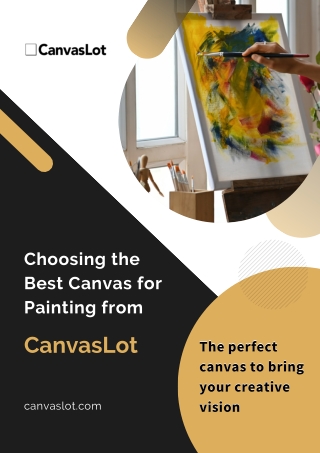 Choosing the Best Canvas for Painting from CavnasLot