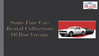 Fine Car-Rental Collections