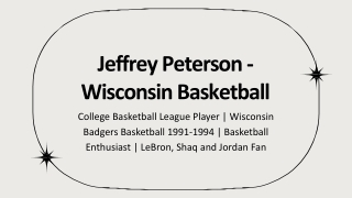 Jeffrey Peterson - Wisconsin - A Rational and Reliable Professional