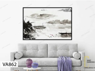 Artistic black and white wall paintings