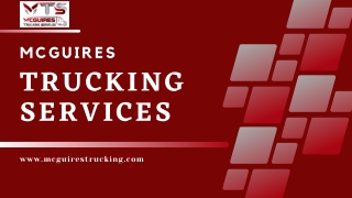 Box Truck Services – McGuires Trucking Services