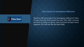 Best Panel For Instagram Followers  Primesmm