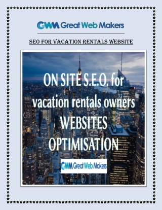 SEO for Vacation Rentals Website