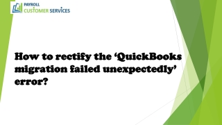 QuickBooks migration failed unexpectedly | How to fix it