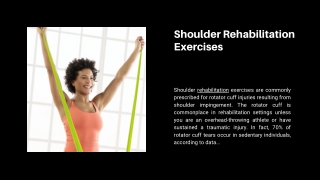 Shoulder Rehabilitation Exercises