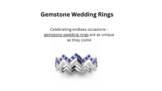 Buy Gemstone Wedding Rings Online at Best Price