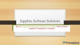 Software Development Companies in Charlotte, North Carolina